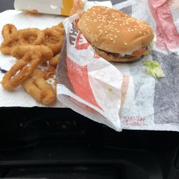 Whopper Junior with onion rings