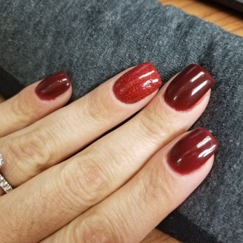 KN Nail Spa - Powder mani!! My favorite, and it was done the correct way!! - Nail Salons Near Me - Bethlehem, Pennsylvania