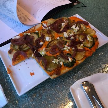 Pops for Champagne - Veggie Flatbread - Wine Bars Near Me - Chicago, Illinois