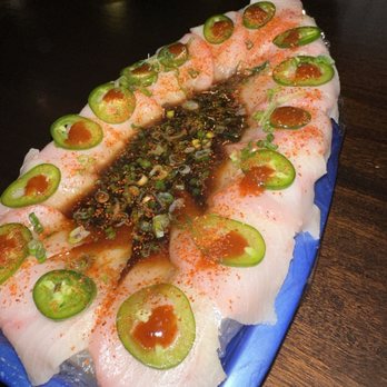 Sushi Kampai Japanese Restaurant - Spicy Yellowtail Usuzu Kuri - Japanese Near Me - Riverview, Florida