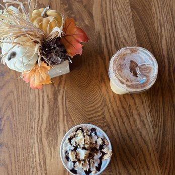 Basecamp Coffee Roasters - Campfire Latte and Maple Cinnamon Latte - Coffee & Tea Near Me - Tysons Corner, Virginia