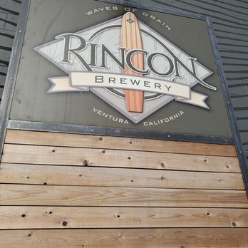 Rincon Brewery - Sign on the side of the building. - Breweries Near Me - Ventura, California Rincon Brewery - Sign on the side of the building. - Breweries Near Me - Ventura, California
