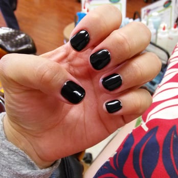 4H Nails and Spa - Classic and clean black gel manicure by Victoria! - Nail Salons Near Me - Riverside, California 4H Nails and Spa - Classic and clean black gel manicure by Victoria! - Nail Salons Near Me - Riverside, California