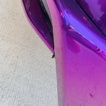 Sikker Autospa - Inaccurate cuts where original paint is visible. Pealing of wrap exposing to further damage. - Vehicle Wraps Near Me - Austin, Texas
