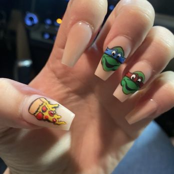 Kaje Nail Lab - Ninja turtle nails by AJ - Nail Salons Near Me - San Leandro, California Kaje Nail Lab - Ninja turtle nails by AJ - Nail Salons Near Me - San Leandro, California