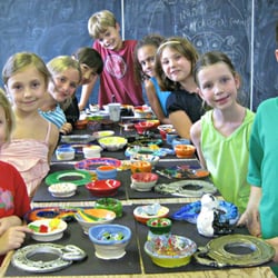 Art Workshop - Pottery made on the wheel by students