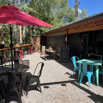 Fenceline Cider - Cute outside patio - Cideries Near Me - Mancos, Colorado