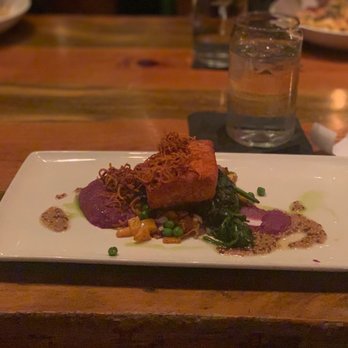 Rustic Root - Salmon entree - Cocktail Bars Near Me - San Diego, California Rustic Root - Salmon entree - Cocktail Bars Near Me - San Diego, California