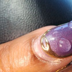 My birthday nails viewing over-filing