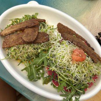 Raised By The Waves - The uppers bagel with tempeh bacon added - Cafes Near Me - Kahuku, Hawaii Raised By The Waves - The uppers bagel with tempeh bacon added - Cafes Near Me - Kahuku, Hawaii