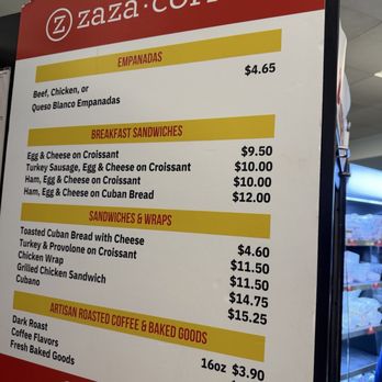 Zaza's Cuban Cafe - Quick service menu - Coffee & Tea Near Me - Orlando, Florida
