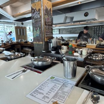 Joon Shabu Shabu - Spacious bar counter space; individual pots - Hot Pot Near Me - Glendale, California Joon Shabu Shabu - Spacious bar counter space; individual pots - Hot Pot Near Me - Glendale, California