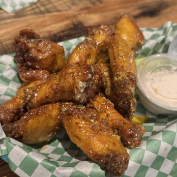 Johnny Mac's Restaurant & Bar - Buffalo tossed with Parmesan cheese - Pizza Near Me - Henderson, Nevada