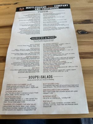 Menu photo 1 Bootlegger's Axe Co Port Huron, MI