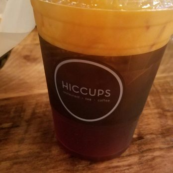 Hiccups Veo Cafe - Thai iced tea with almond milk. - Asian Fusion Near Me - Carson, California