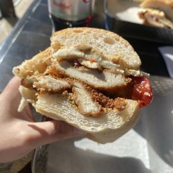 Marra’s Uptown Sandwich & Salad House  - Chicken cutlet with mozzarella and roasted red pepper