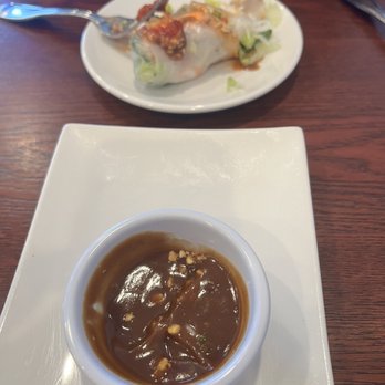 Pho One - Shrimp and pork spring roll appetizer with dipping sauce. - Vietnamese Near Me - Metuchen, New Jersey Pho One - Shrimp and pork spring roll appetizer with dipping sauce. - Vietnamese Near Me - Metuchen, New Jersey