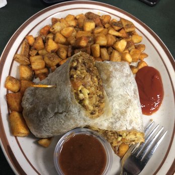 Egg Works - Chorizo breakfast burrito with Hablo Diablo potatoes - Breakfast & Brunch Near Me - Las Vegas, Nevada Egg Works - Chorizo breakfast burrito with Hablo Diablo potatoes - Breakfast & Brunch Near Me - Las Vegas, Nevada