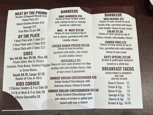 Menu photo 3 JR’s BBQ N More Keller, TX