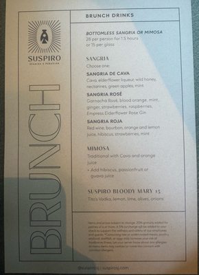 Menu photo 5 Suspiro San Jose, CA