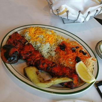 Kabul House - Chicken kabob combo ($16) - boneless chicken thigh, marinated and charbroiled. Picked half dill, half afghan rice - Afghan Near Me - Evanston, Illinois Kabul House - Chicken kabob combo ($16) - boneless chicken thigh, marinated and charbroiled. Picked half dill, half afghan rice - Afghan Near Me - Evanston, Illinois