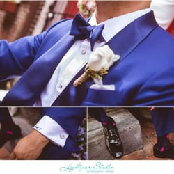 Ernesto Custom Menswear - My custom blue tux that Ed at Ernesto's made for me. Turned out great!