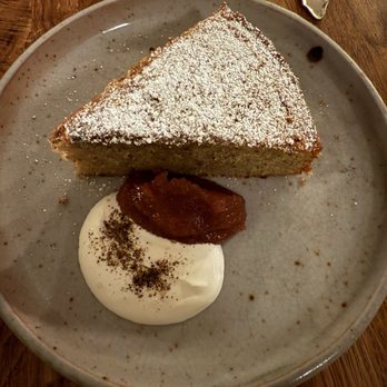 Valley Bar and Bottle - Olive oil cake with sour cream and preserves - Wine Bars Near Me - Sonoma, California