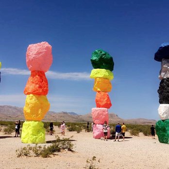 Seven Magic Mountains - Seven magic mountains - Public Art Near Me - Las Vegas, Nevada