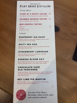 Menu photo 2 Pilot House Distilling Cannon Beach, OR Menu photo 2 Pilot House Distilling Cannon Beach, OR