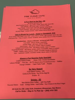 Menu photo 2 Pink Cloud Cafe Albuquerque, NM