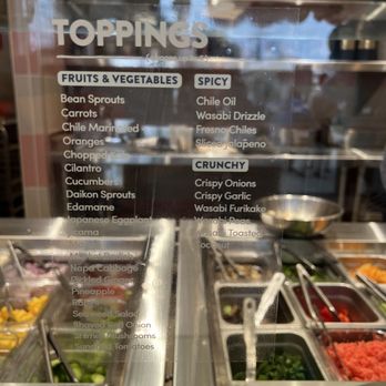 Sweetfin Westlake - Different toppings available - Poke Near Me - Thousand Oaks, California