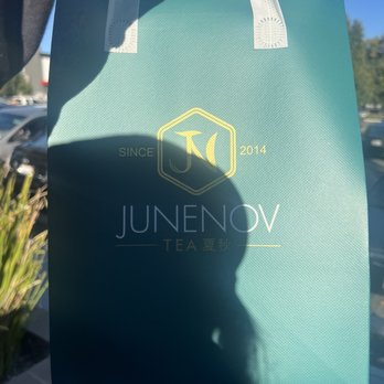 Junenov Tea - Bag they put your DoorDash pick up order in - Bubble Tea Near Me - Pleasant Hill, California Junenov Tea - Bag they put your DoorDash pick up order in - Bubble Tea Near Me - Pleasant Hill, California