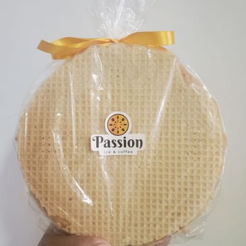 Passion Ice & Coffee - a waffle cookie wrapped in plastic - Coffee & Tea Near Me - North Bergen, New Jersey Passion Ice & Coffee - a waffle cookie wrapped in plastic - Coffee & Tea Near Me - North Bergen, New Jersey
