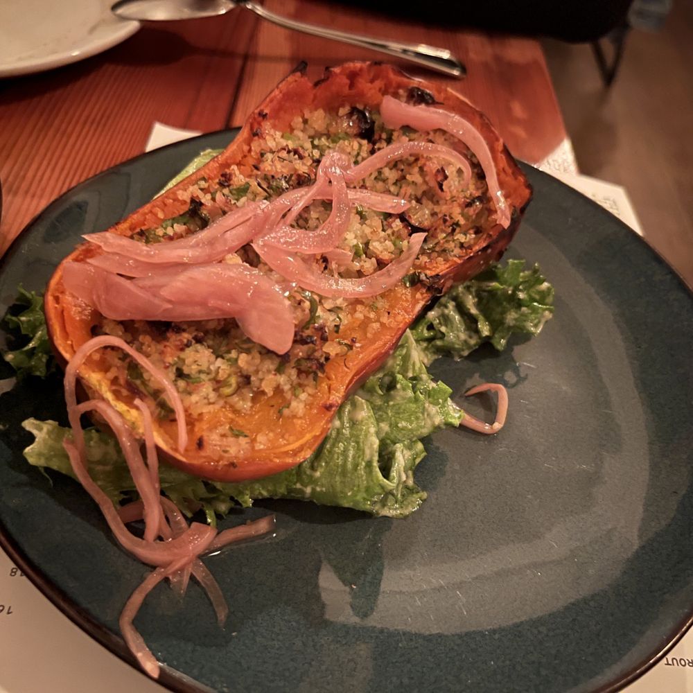 Forage - Stuffed honeynut- a must order! - Wine Bars Near Me - Cambridge, Massachusetts Forage - Stuffed honeynut- a must order! - Wine Bars Near Me - Cambridge, Massachusetts