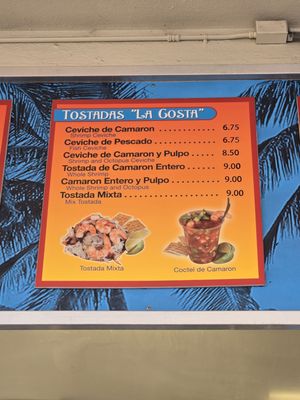 Menu photo 2 La Costa Taqueria Salinas, CA