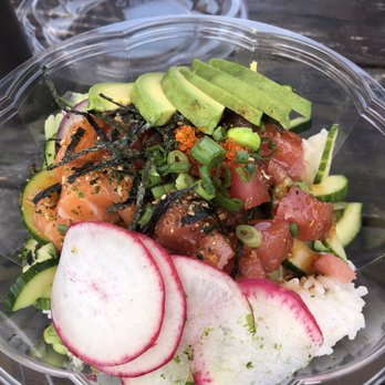 FreshFish Poke - Sensei Poke Bole with salmon (large-- $14.50) - Hawaiian Near Me - Beaverton, Oregon