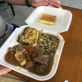 Earley's Kitchen - Beef stew, mixed squash, lima beans & black eyed peas - Southern Near Me - Tallahassee, Florida Earley's Kitchen - Beef stew, mixed squash, lima beans & black eyed peas - Southern Near Me - Tallahassee, Florida