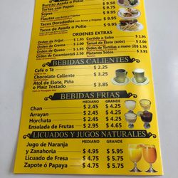 Carmen Restaurant salvadorean cuisine - Page 4 of menu