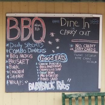 Adam's Rib Barbecue - Quick Menu - Barbeque Near Me - Eaton, Ohio