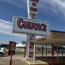 Chucks Steak Sandwiches - Street sign