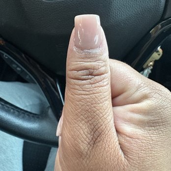 Tulip Nails & Spa - My thick, dry cuticle-thumb nail, with an unnecessary tip. - Nail Salons Near Me - Brentwood, California Tulip Nails & Spa - My thick, dry cuticle-thumb nail, with an unnecessary tip. - Nail Salons Near Me - Brentwood, California