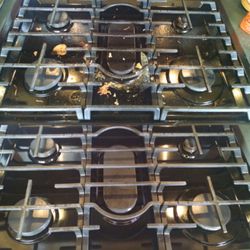 Foxtail Cleaning Company - stove top before and after