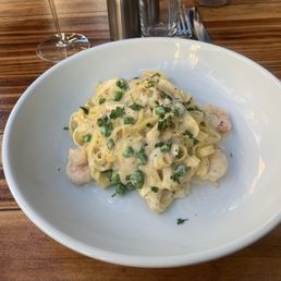 Fettuccine Alfredo with shrimp Fettuccine Alfredo with shrimp