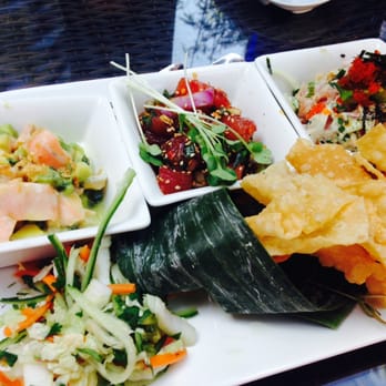 Pacific Catch - Poke trio - the salmon, ahi, and california pokes - Seafood Near Me - Campbell, California Pacific Catch - Poke trio - the salmon, ahi, and california pokes - Seafood Near Me - Campbell, California