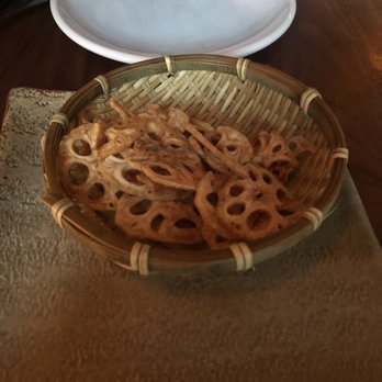 Salt + Charcoal - Complementary lotus roots chips for waiting so long! - Japanese Near Me - Brooklyn, New York Salt + Charcoal - Complementary lotus roots chips for waiting so long! - Japanese Near Me - Brooklyn, New York