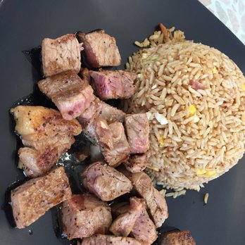 Sushiyaki - NY steak and bacon fried rice - Teppanyaki Near Me - Fresno, California Sushiyaki - NY steak and bacon fried rice - Teppanyaki Near Me - Fresno, California