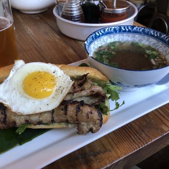 Bida Manda - Breakfast Baguette w/Trophy Wife IPA - Laotian Near Me - Raleigh, North Carolina
