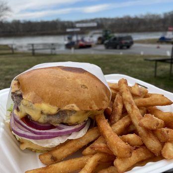 Whites Ferry Store & Grill - Hamburger and fries - Breakfast & Brunch Near Me - Dickerson, Maryland Whites Ferry Store & Grill - Hamburger and fries - Breakfast & Brunch Near Me - Dickerson, Maryland