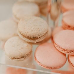 Baby So Lovely - Pb&j and raspberry macarons