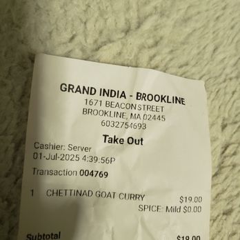 Grand India - Indian Near Me - Brookline, Massachusetts